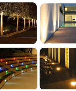 21.5cm - 18w - Yuvarlak - Ip68 - Su/Darbeye Dayanıklı - Gömme Armatür - Kırmızı