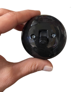 Eski Tip Sıva Üstü Siyah Anahtar ( Eski Tip Yuvarlak Siyah Nostalji Anahtar)