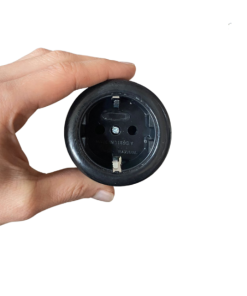 Eski Tip Sıva Üstü Siyah Topraklı Priz ( Eski Tip Yuvarlak Siyah Nostalji Topraklı Priz)