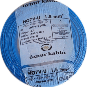 Öznur - 1.5mm2 Nya Kablo - Mavi (100 mt)
