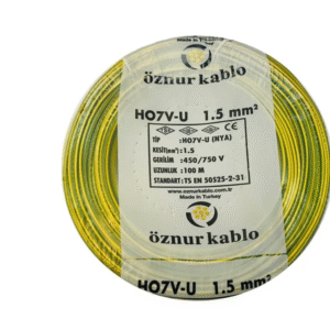 Öznur - 1.5mm2 Nya Kablo - Sarı Yeşil (100 mt)