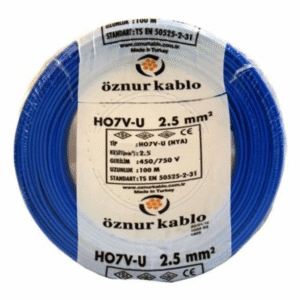 Öznur - 2.5mm2 Nya Kablo - Mavi (100 mt)