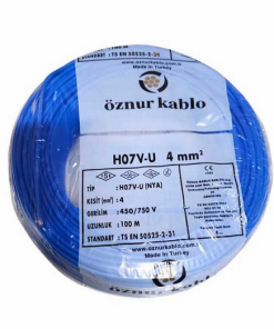 Öznur - 4mm2 Nya Kablo - Mavi (1 mt)