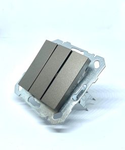 Netelsan Byobu Antrasit Üçlü Anahtar (Çerçeve Hariç)