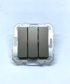 Netelsan Byobu Antrasit Üçlü Anahtar (Çerçeve Hariç)