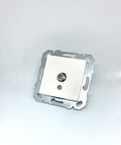 Netelsan Byobu Beyaz Uydu Prizi F Konnektörlü (Sonlu) (Çerçeve Hariç)