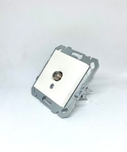 Netelsan Byobu Beyaz Uydu Prizi F Konnektörlü (Sonlu) (Çerçeve Hariç)