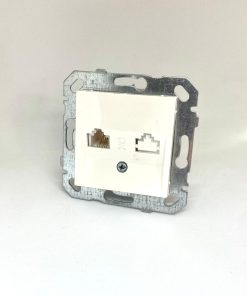 Netelsan Byobu Beyaz Tekli Numaris Telefon Prizi (Rj11) (Çerçeve Hariç)