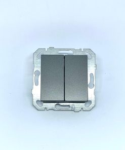 Netelsan Byobu Füme İkili Jaluzili Kumanda Anahtarı (Çerçeve Hariç)