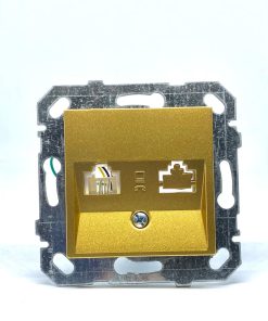 Netelsan Byobu Gold Tekli Numaris Telefon Prizi (Rj11) (Çerçeve Hariç)