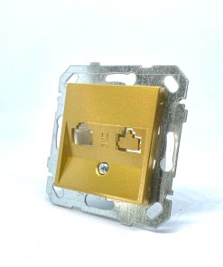 Netelsan Byobu Gold Tekli Numaris Telefon Prizi (Rj11) (Çerçeve Hariç)