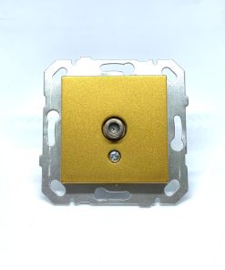 Netelsan Byobu Gold Uydu Priz F Konnektörlü (Sonlu) (Çerçeve Hariç)