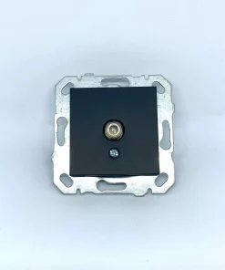 Netelsan Byobu Siyah Uydu Prizi F Konnektörlü (Sonlu) (Çerçeve Hariç)