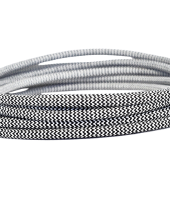 Marmaline - 2'li Ttr Kablo, Örgülü - Zikzak (Siyah-Beyaz)