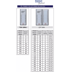 Audio - Basic - Çift Sıra - 28 Butonlu - Hoparlörsüz  - Yan Sıra - Uzun Model