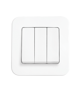 Viko Rollina Beyaz Üçlü Anahtar (Çerçeve Dahil)