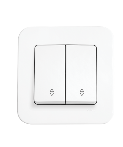 Viko Rollina Beyaz İkili Vavien (Komütatör Vavien) (Çerçeve Dahil)