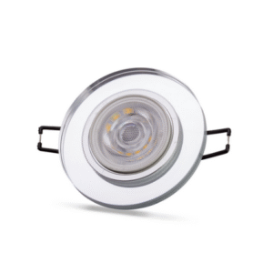Universal – Yuvarlak Dekoratif Cam Led Spot Kasası  (Duy+3200k Gün Işığı Ampul Dahil)