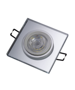 Universal – Kare Dekoratif Cam Led Spot Kasası (Duy+6500k Beyaz Ampul Dahil)