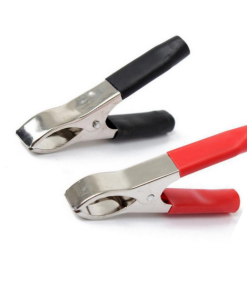 Marmaline - 100mm Büyük Akü Maşası Takımı - Siyah+Kırmızı