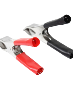 Marmaline - 100mm Büyük Akü Maşası Takımı - Siyah+Kırmızı