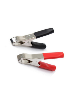 Marmaline - 75mm Küçük Akü Maşası Takımı - Siyah+Kırmızı