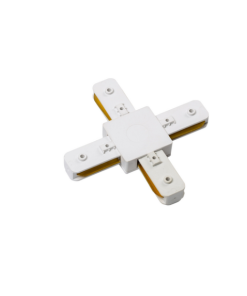 Universal - Monofaze Spot Rayı X - 4'lü Ek Aparatı - Beyaz (Artı Bağlantı)