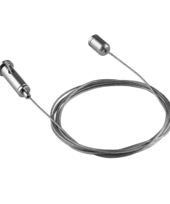 Universal - Monofaze Spot Rayı Zincirli Asansörlü Askı Teli - 2 Metre (2'li Paket)