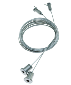 Universal - Monofaze Spot Rayı Zincirli Asansörlü Askı Teli - 2 Metre (2'li Paket)