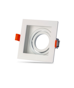 Universal - Beyaz Alüminyum Döküm Kasa Kare Dekoratif Led Spot Kasası