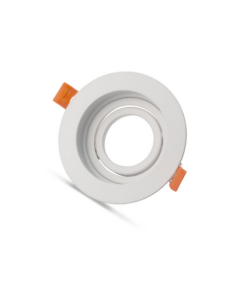 Universal – Beyaz Alüminyum Döküm Kasa Yuvarlak Dekoratif Led Spot Kasası (Duy+6500k Beyaz Ampul Dahil)