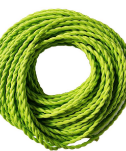 Marmaline - 2'li Burgulu Kablo ,Örgülü - Yeşil