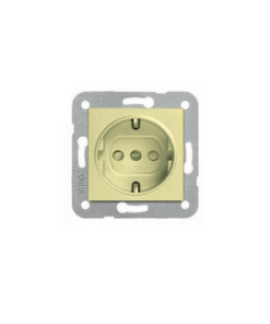 Viko Novella Bronz/Gold Çocuk Korumalı Topraklı Priz (Çerçeve Hariç)