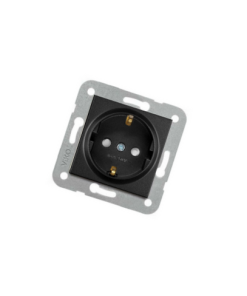 Viko Trenda Siyah Çocuk Korumalı Topraklı Priz (Çerçeve Hariç)