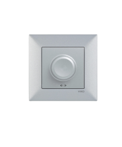 Viko Trenda Gümüş Gri Rotatif Dimmer R 40-600w - (Çerçeve Dahil)