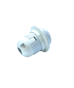 Marmaline - E27 Tam Dişli İtalyan Avize Duyu, Geçmeli (Beyaz)