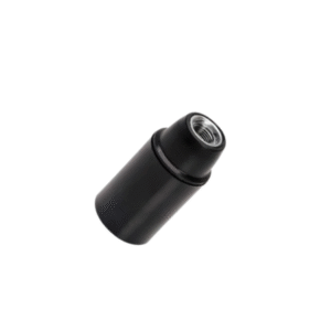 Marmaline - E14 Dişsiz Düz İtalyan Avize Duyu, Vidalı (Siyah)