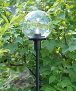 Marmaline - 35'lik Şeffaf Gloplu Kazıklı Modern Bahçe Armatürü