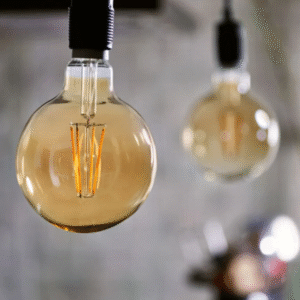 Global - 6w E27 Duylu, G95 - Yuvarlak Orta Boy Led Glop Tipi Rustik Ampul - Bal Camlı - Amber