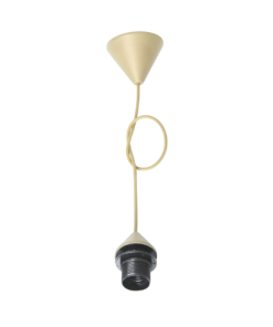 Marmaline - 35 Cm Plastik Üçgen Rözanslı Hazır Avize E27 Duylu Tesisat - Gold