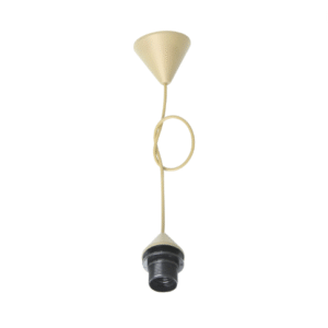 Marmaline - 35 Cm Plastik Üçgen Rözanslı Hazır Avize E27 Duylu Tesisat - Gold