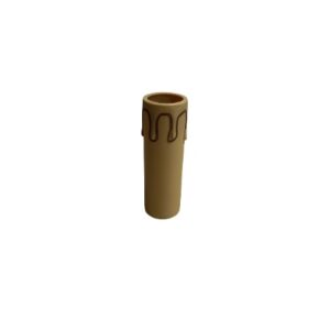Marmalline - E14 Avize Mum Duy Kılıfı - 10 cm - Antik, Sütlü Kahve (Yalnızca Kılıf)