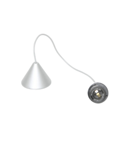 Marmaline - 65 Cm Plastik Üçgen Rözanslı Hazır Avize E27 Duylu Tesisat - Gri