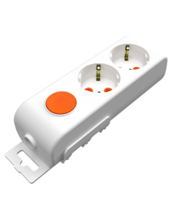 Eko -  2'li Anahtarlı Çocuk Korumalı Topraklı Grup Priz - Kablosuz - (Beyaz)