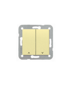 Viko Novella Bronz/Gold İkili Jaluzi & Panjur Kumanda Anahtarı  (Çerçeve Hariç)