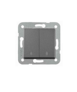 Viko Novella Füme İkili Vavien (Komütatör Vavien) - (Çerçeve Hariç)