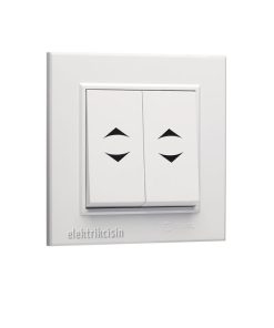 Makel Karea Beyaz İkili Vavien (Komütatör Vavien) (Çerçeve Dahil)