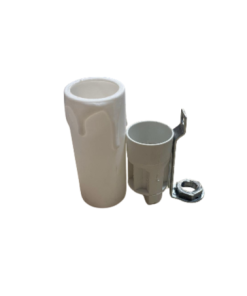 Marmalline - E14 Avize Mum Duyu - 8.5 cm - Beyaz (Takım)