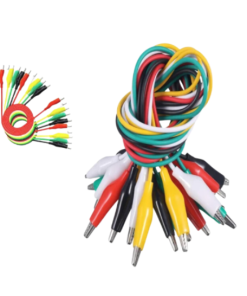 Marmaline - Küçük Tip 40cm Kablolu Timsah Ağzı Krokodil Takımı - (Kırmızı+Siyah+Beyaz+Yeşil+Sarı)