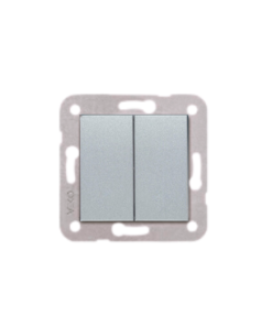 Viko Novella Gümüş Gri Komütatör - (Çerçeve Hariç)